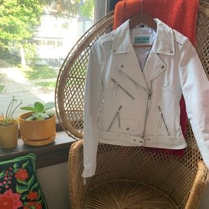 Carrie Hoxton | Jackets u0026 Coats | Nwot Carrie Hoxton London White Leather  Jacket | Poshmark